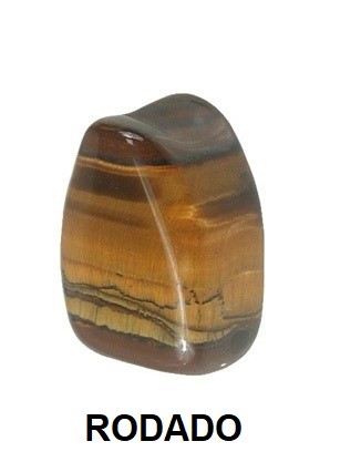 Mineral Ojo de Tigre rodado y pulido
